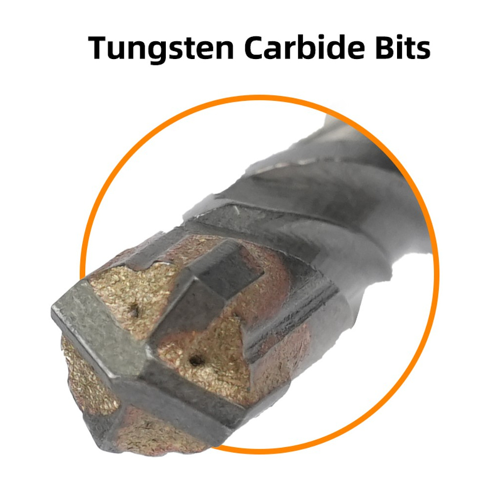 Бур по бетону Deli YS EDH-YCZ11006-E1, 6x110 мм, X-Tip, SDS-PLUS - 9