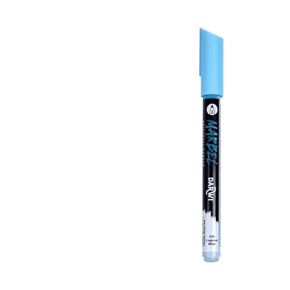 Маркер акриловый "Darwi.Marbel" 230, голубая лагуна
