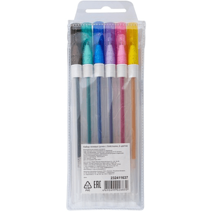 Набор гелевых ручек "Я - Художник!", с блёстками, 6 шт. - 2