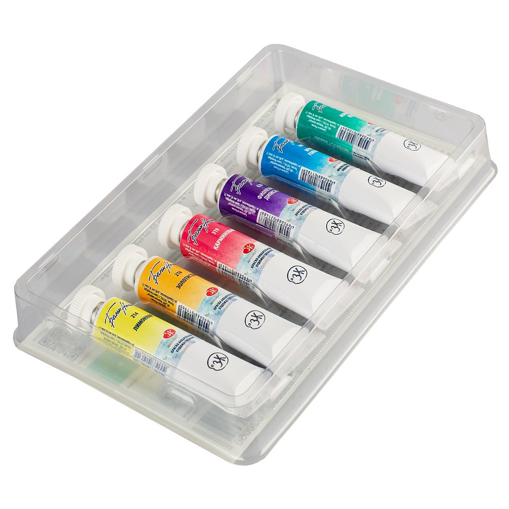 Краски акварельные "Белые ночи полночь колористика", набор 6 цветов, тубы - 5