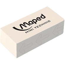 Ластик Maped "Technic 300", 3 шт, белый, блистер