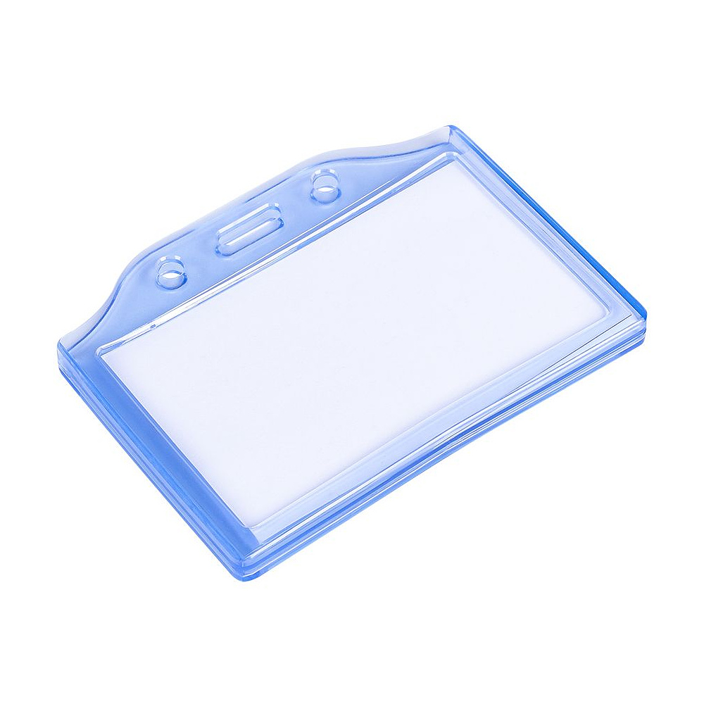 Бейдж гибкий для 2-х ID пропусков или магнитных карт, 54x86 мм, прозрачный (985549)