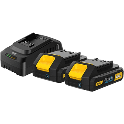 Аккумуляторная батарея "Deli", 20В, 2 Ач, 2 шт, + З/У 45 Вт