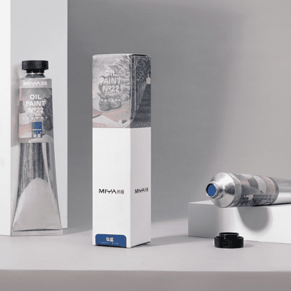 Краски масляные "HIMI.MIYA", жёлтый бледный, 170 мл., туба - 9