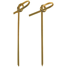 Пика узелок 9 см, бамбук, 100 шт./упак