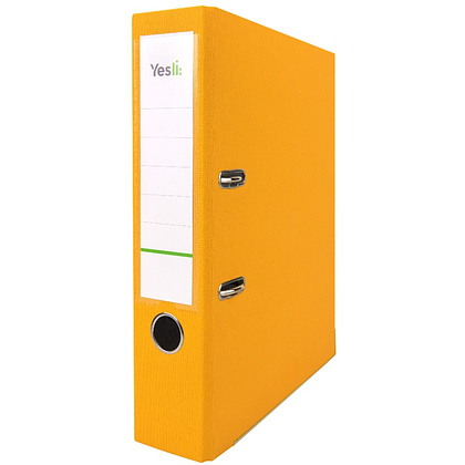 Папка-регистратор "Yesli:", А4, 75 мм, ПВХ, желтый