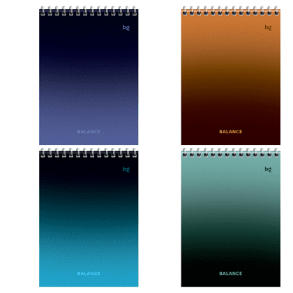 Блокнот "Моноколор. Баланс", А5, 40 листов, ассорти