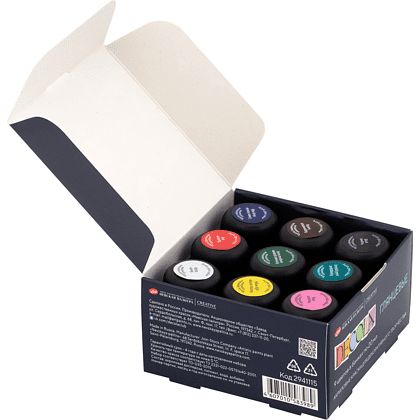 Краска акриловая глянцевая "Декола", набор 9 цветов, 20 мл, банки - 4