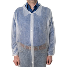 Халат одноразовый спанбонд на кнопках, 25 г/м2