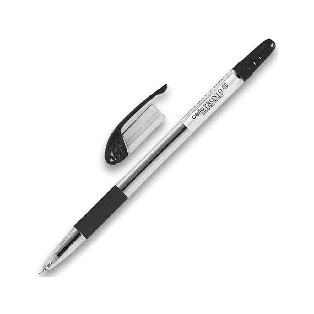 Ручка шариковая "Pronto", 0.5 мм, прозрачный, стерж. черный - 4