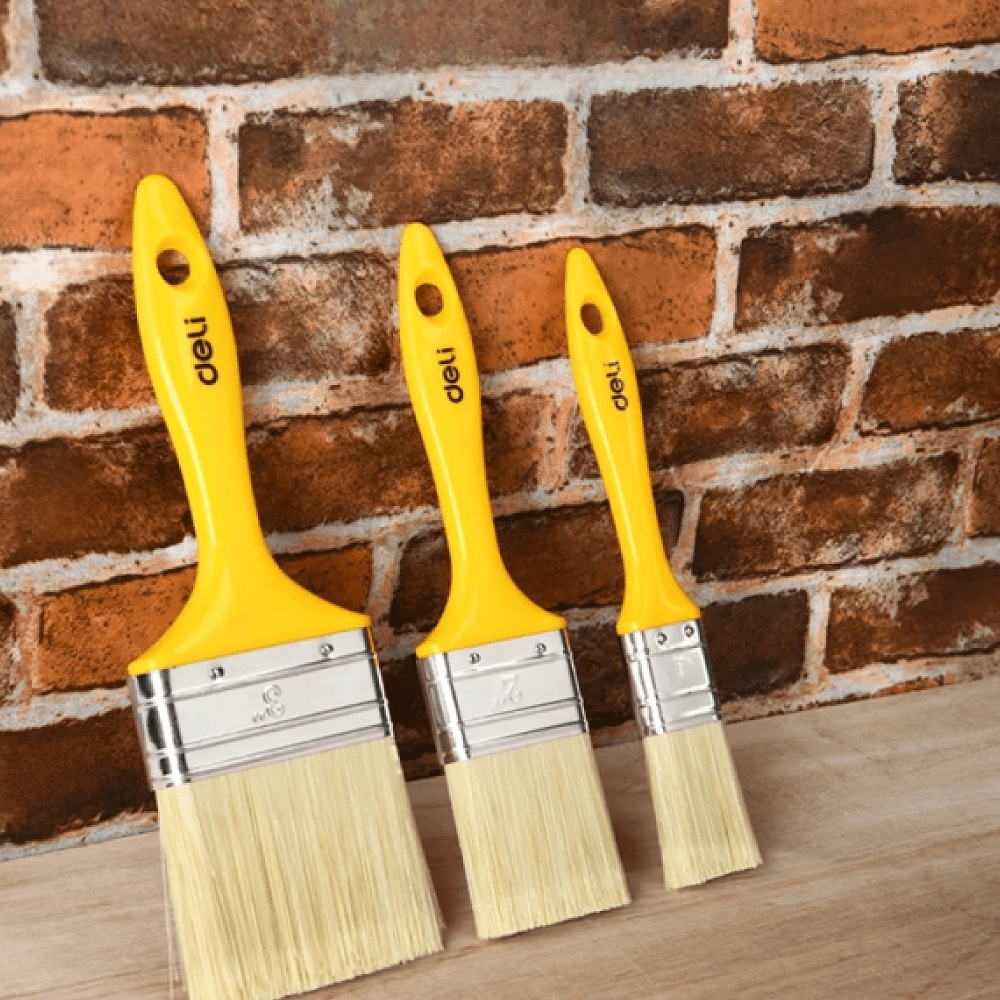 Набор кистей Deli YS EDL509157, малярных, 25/50/75 мм, смешанная щетина, 3 шт - 5