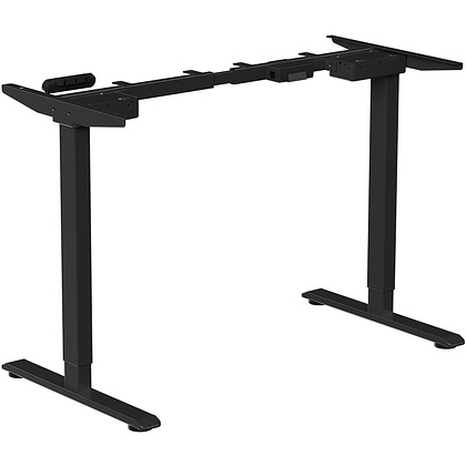 Стол с электроприводом WellDesk Prime 1300x675х18 черный/дуб термо черно-коричневый (9191461+9178193) - 5