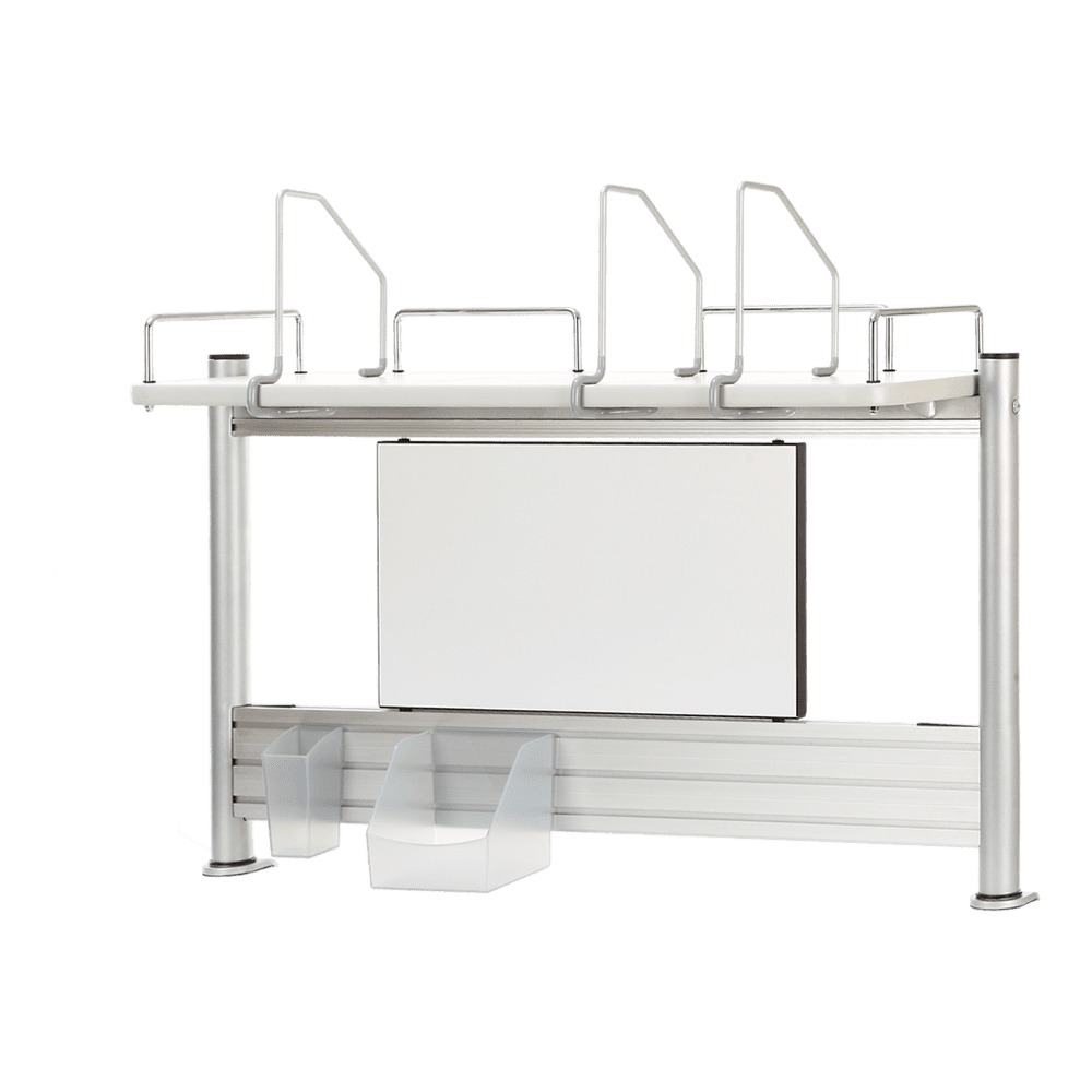 Полка Comf-Pro MINI SMART задняя, 840х620х240 мм, дуб белый, c доской белой