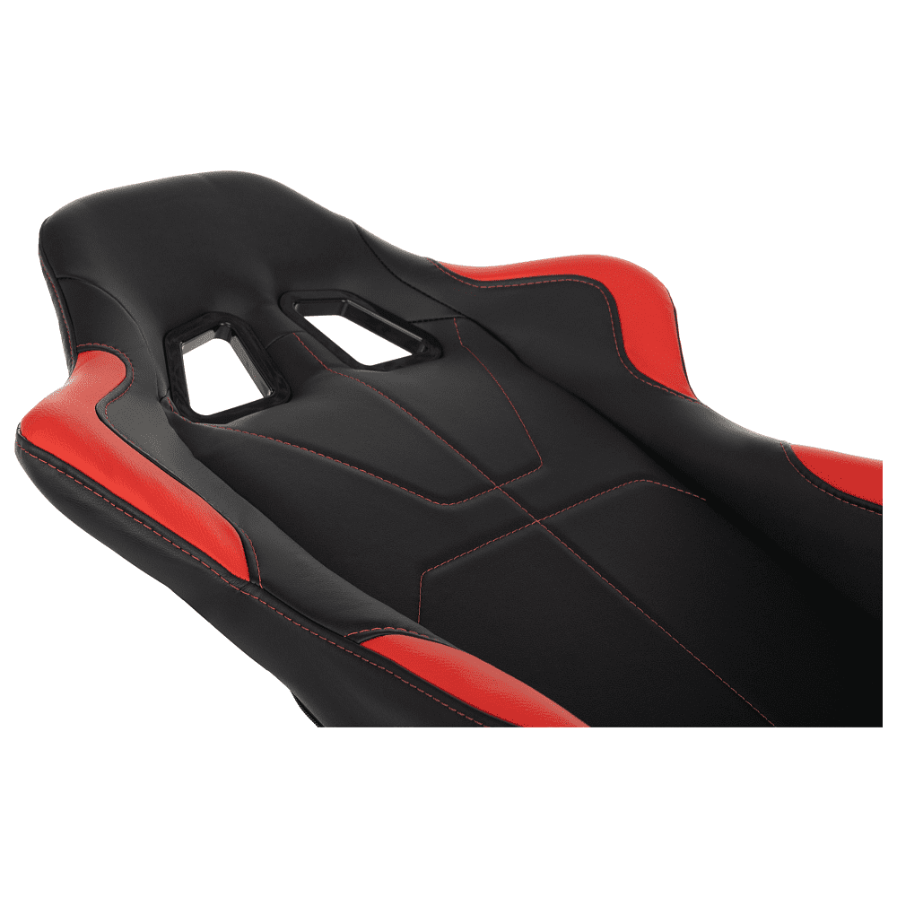 Кресло игровое Бюрократ Zombie VIKING 5 AERO Red Edition экокожа, черный, красный - 11