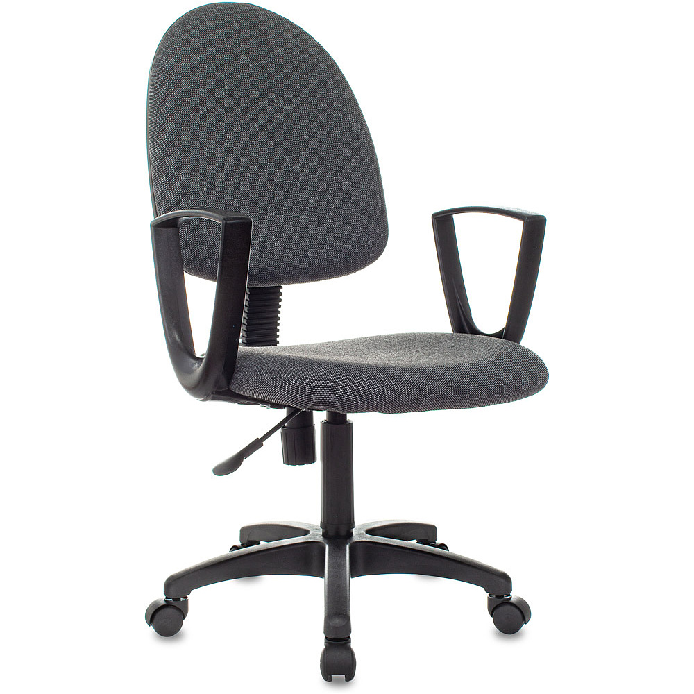 Кресло для персонала "Бюрократ CH-1300N/3C1 Престиж+", пластик, ткань, темно-серый