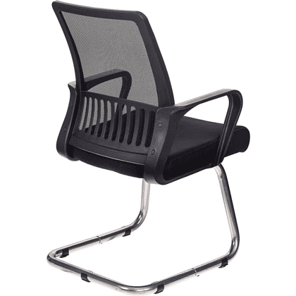 Кресло на полозьях Бюрократ "MC-209", сетка, ткань, металл, черный - 3