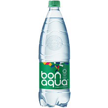 Вода питьевая среднегазированная "Bonaqua", 1 л