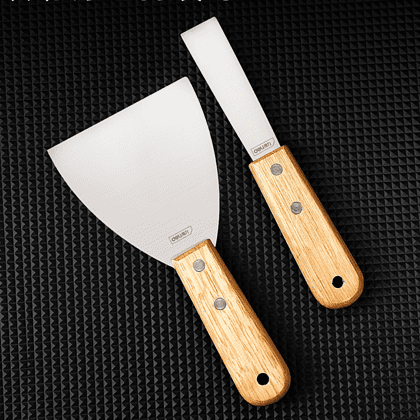 Шпатель Deli YS DL-HD2C, нержавеющий, 50 мм, деревянная рукоятка - 4