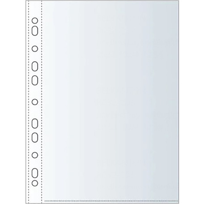 Файл (папка-карман) "Inter-folia", А4, 35 мк, 100 шт., прозрачный