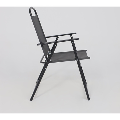 Комплект мебели садовой AksHome PICNIC (стол 1шт, 4 кресла, зонт 1шт), серый, черный - 26