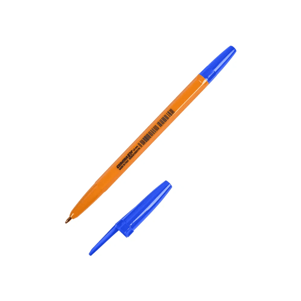 Ручка шариковая "Corvina", 1.0 мм, оранжевый, синий, стерж. синий - 4