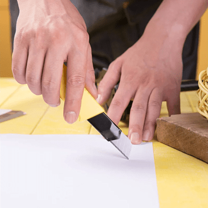 Нож для бумаги "Deli DL003", 18 мм, усиленный - 5