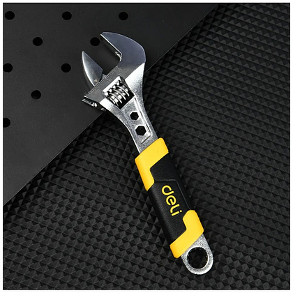 Ключ разводной Deli YS EDL30106, 150 мм, раскрытие губок 22 мм - 6