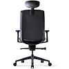 Кресло для руководителя Bestuhl "J1", сетка, ткань, пластик, черный  - 5