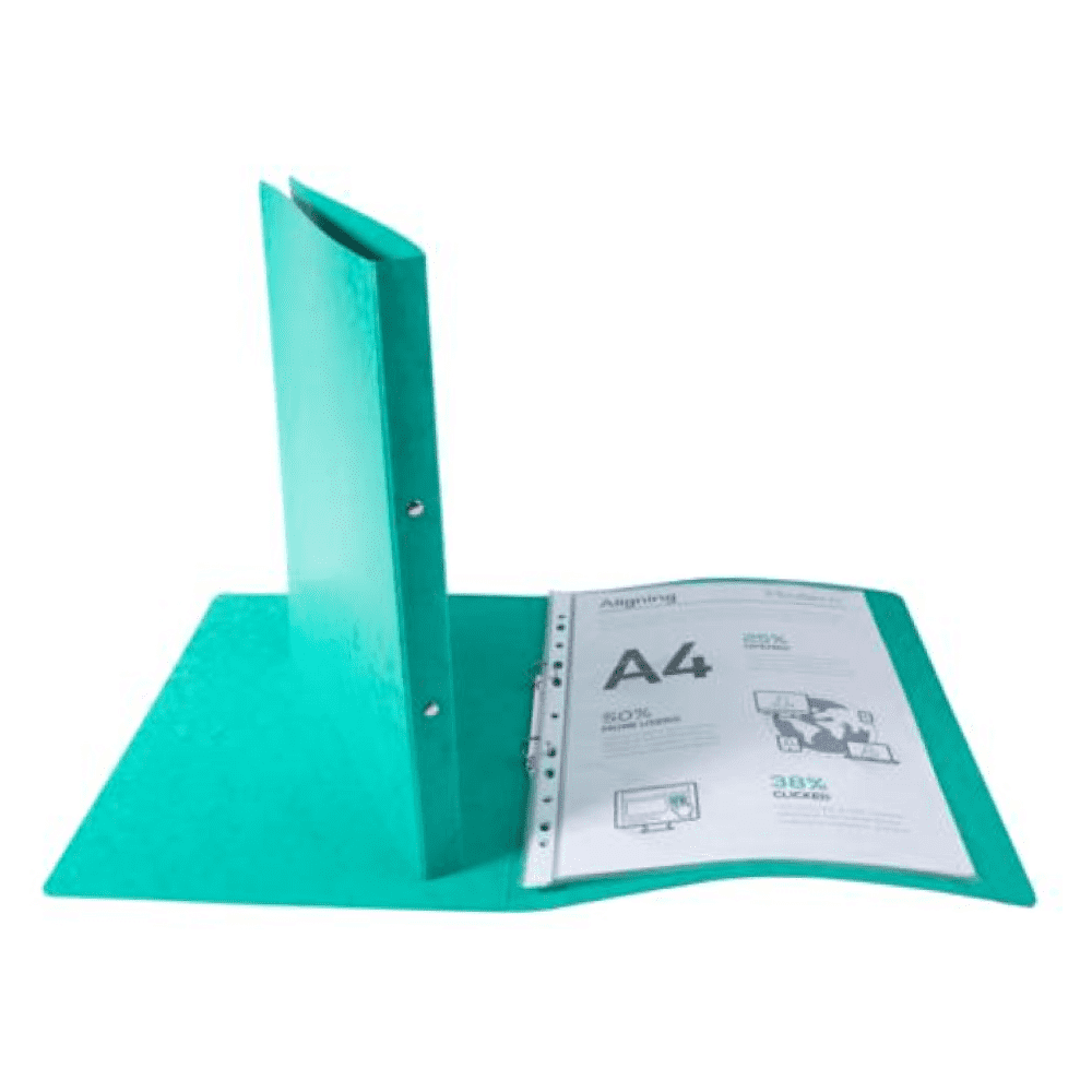 Папка на кольцах "Exacompta", картон, 20 мм, А4, зеленый - 2