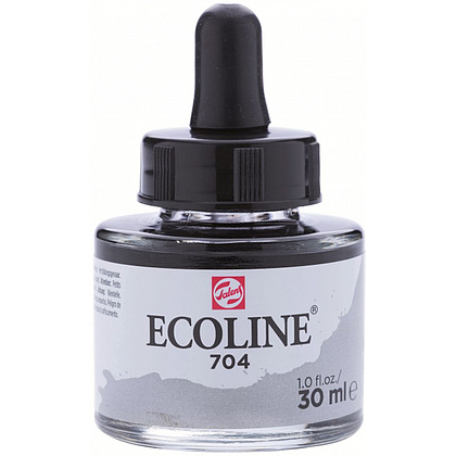 Жидкая акварель "ECOLINE", 704 серый, 30 мл