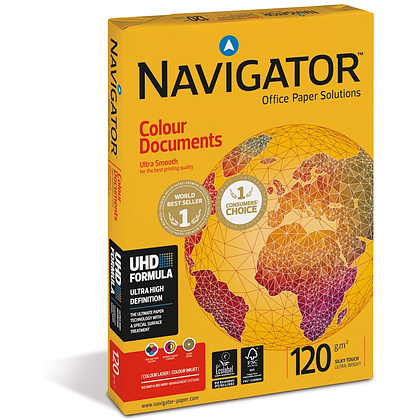 Бумага "Navigator Colour Doc", A4, 250 листов, 120 г/м2