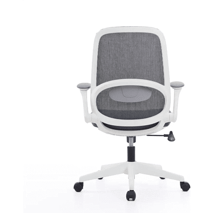 Кресло для персонала SitZone "CH-537B-BS", ткань, пластик, серый, белый - 3