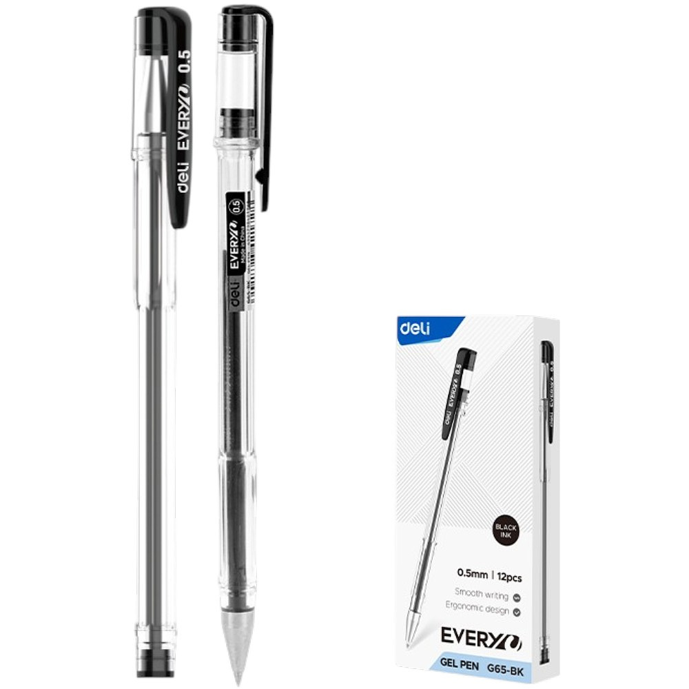 Ручка гелевая "Every", 0.5 мм, прозрачный