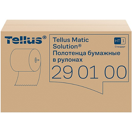 Полотенца бумажные Tellus Matic Стандарт, в рулонах, 1 слой, НT1, 280 м - 4