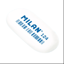Ластик Milan "124", 1 шт, ассорти