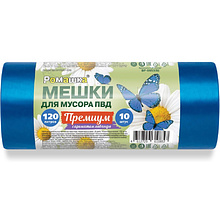 Мешки для мусора Ромашка Премиум, синий