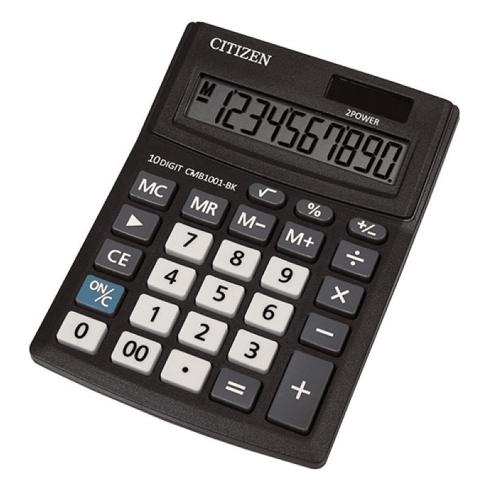 Калькулятор настольный Citizen "CMB-1001 BK", 10-разрядный, черный