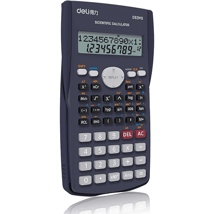 Калькулятор научный Deli Core "D82MS", темно-серый, 240 функций