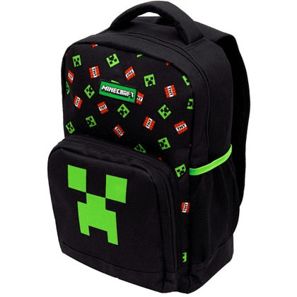 Рюкзак молодежный "Minecraft", полиэстер, черный, зеленый - 3