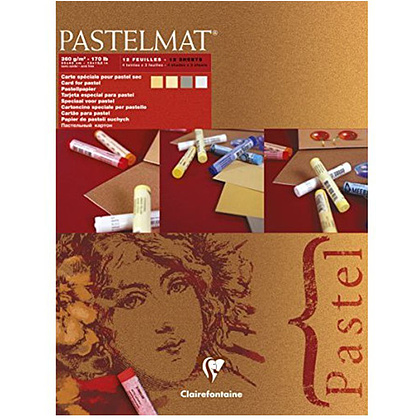 Блок бумаги "Pastelmat", 30x40 см, 360 г/м2, 12 листов, 4 цвета