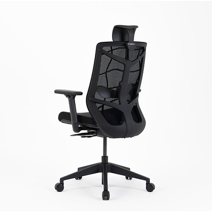 Кресло для руководителя "Nature II Slider", каркас черный, ткань, пластик, черный - 4
