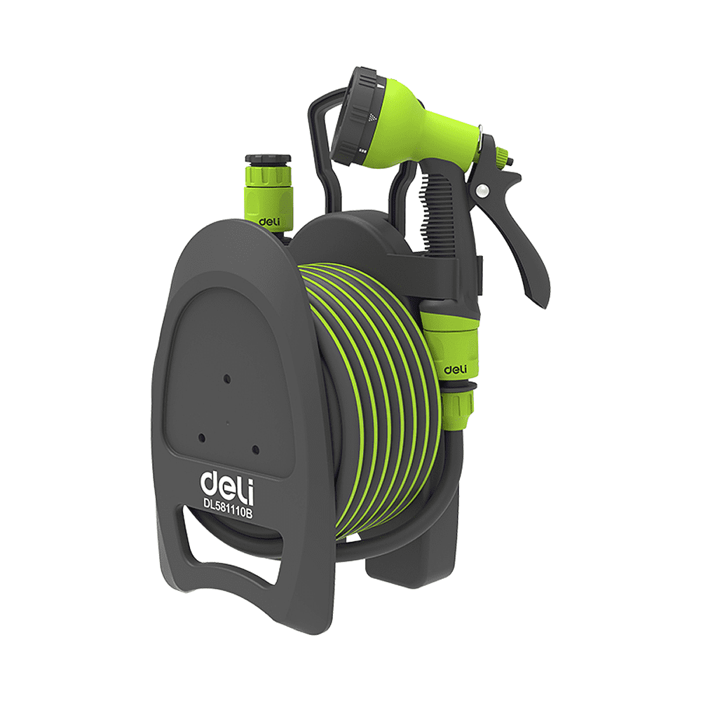 Шланг для полива Deli GS EDL581110B, с катушкой