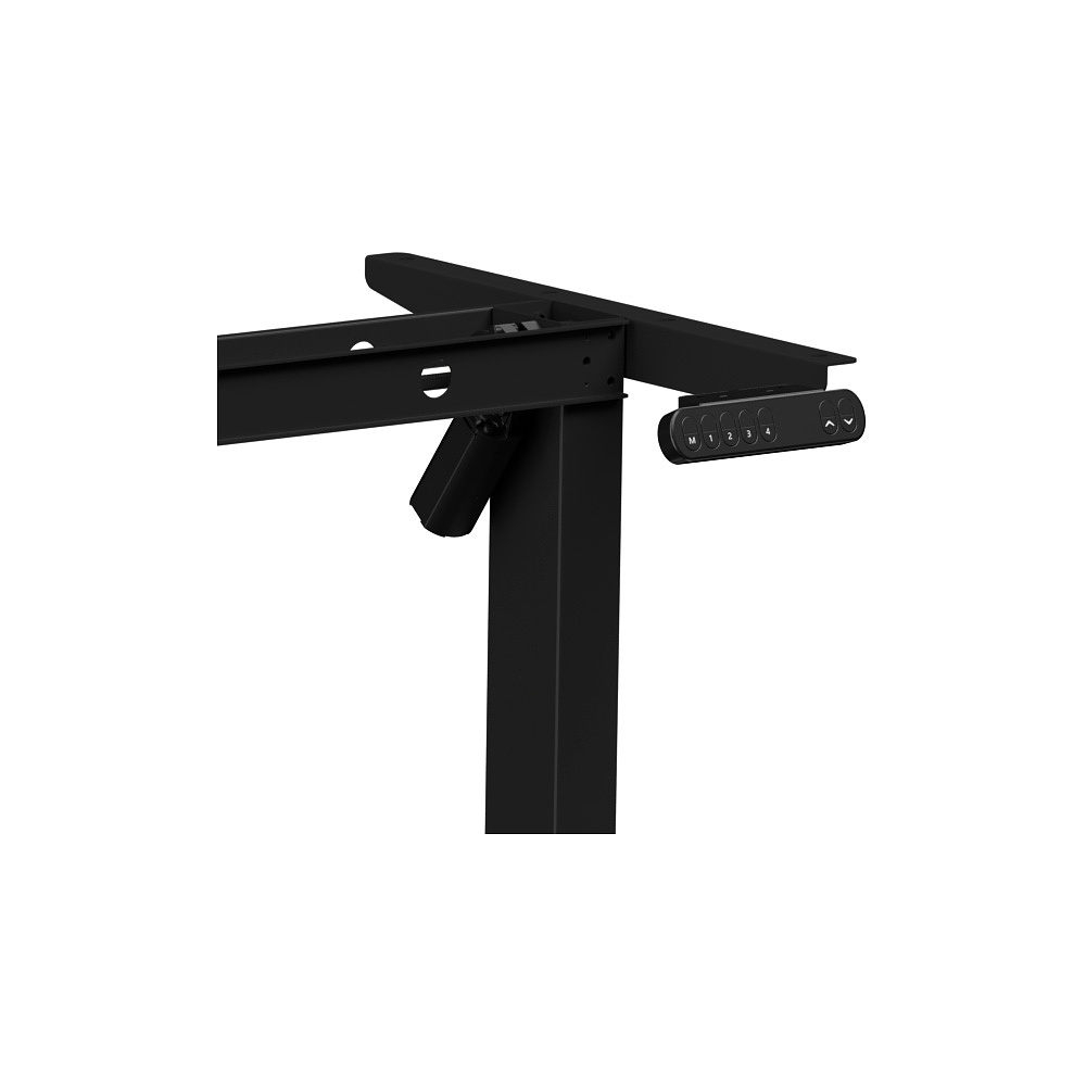 Стол с электроприводом WellDesk Basic 1200x675х18 черный/ясень шимо светлый (9191456+9197779) - 5