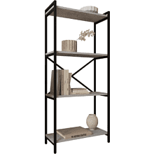 Стеллаж ALLERD RION, черный муар