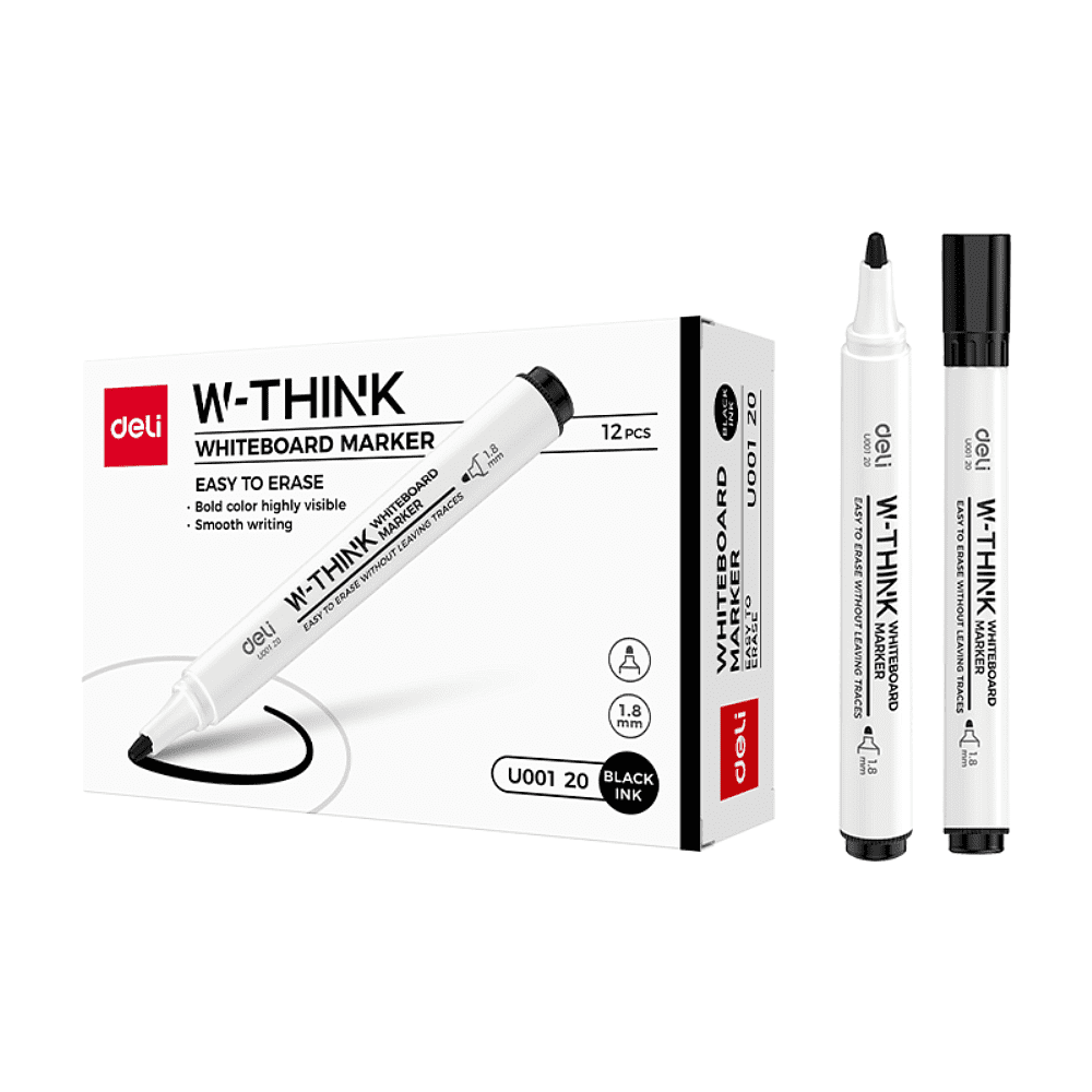 Маркер для доски "Think U001", черный