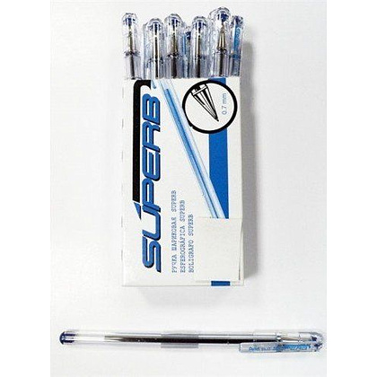 Ручка шариковая "ВК 77", 0.7 мм, прозрачный, стерж. синий - 2