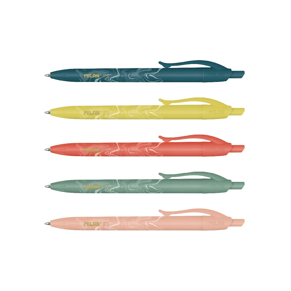 Ручка шариковая автоматическая "P1 Lava", 1 мм, ассорти, стерж. синий