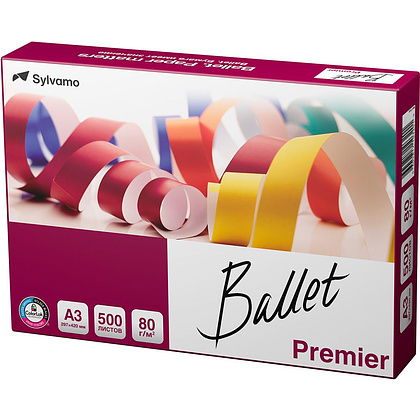 Бумага "Ballet Premier ColorLok", A3, 500 листов, 80 г/м2, -50%