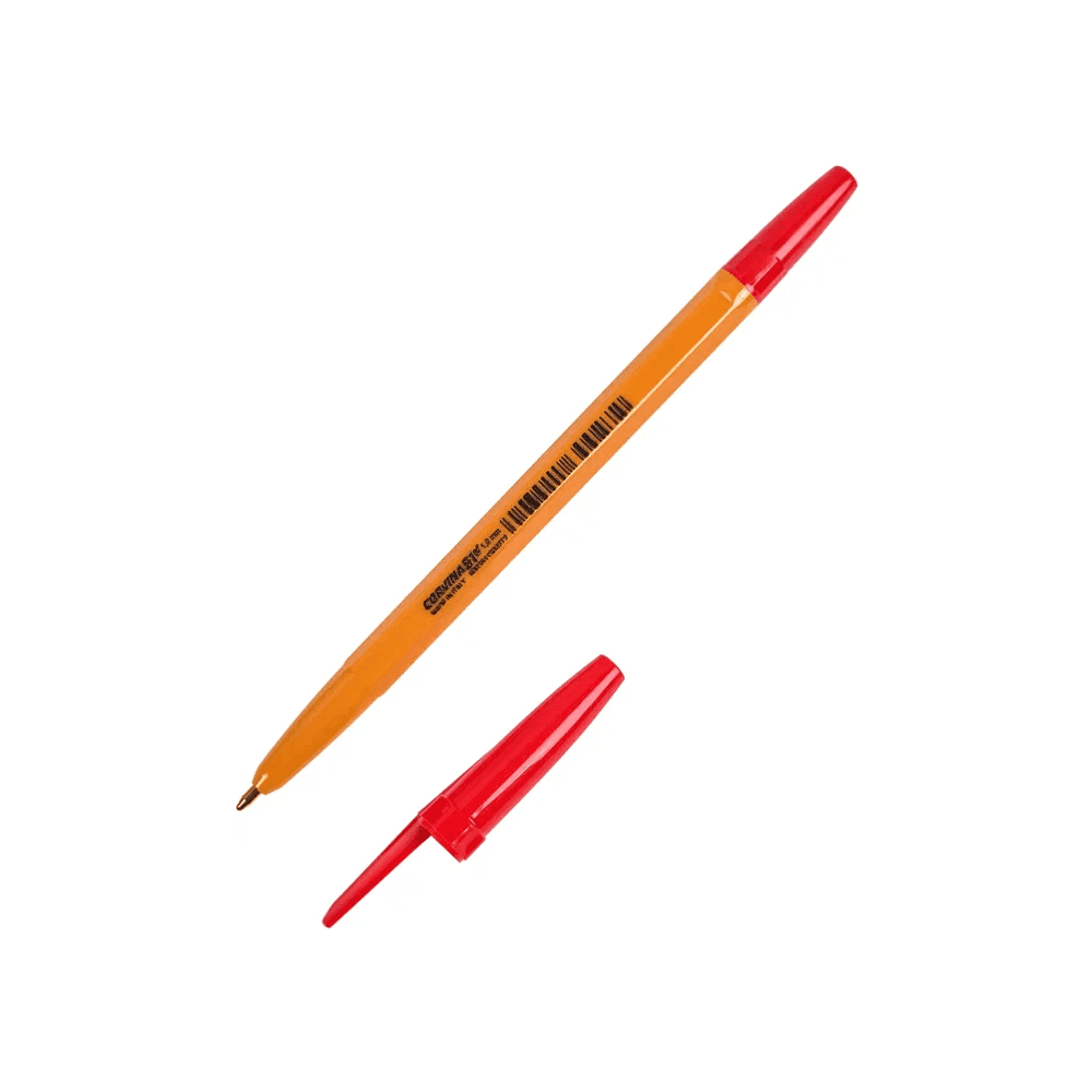 Ручка шариковая "Corvina", 1.0 мм, оранжевый, красный, стерж. красный - 4