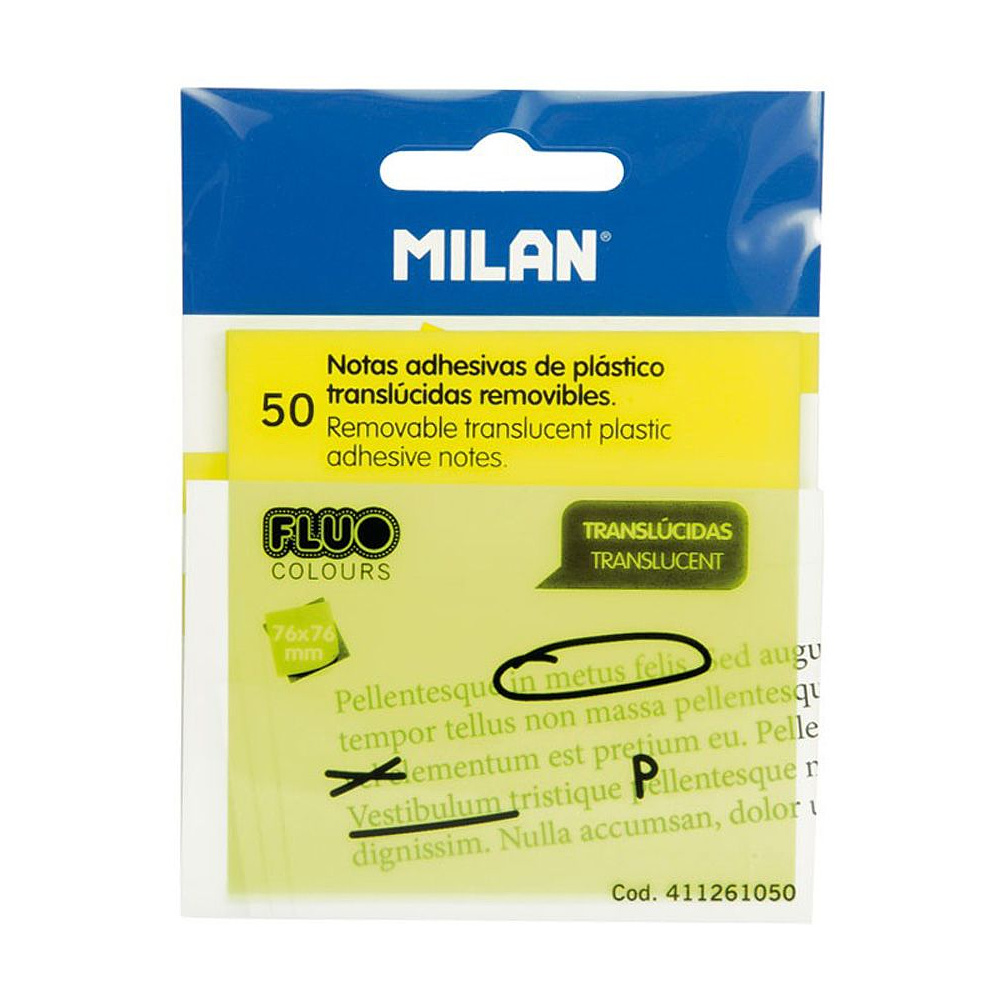 Бумага для заметок "Milan", 76x76 мм, 50 листов, салатовый
